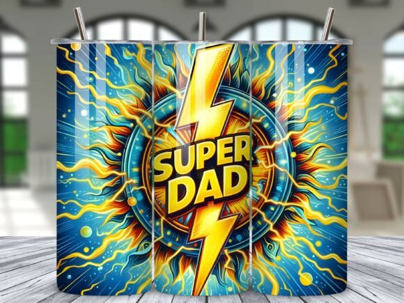 Download Super Dad Tumbler Wrap Sublimation PNG - Dad tumbler Collection